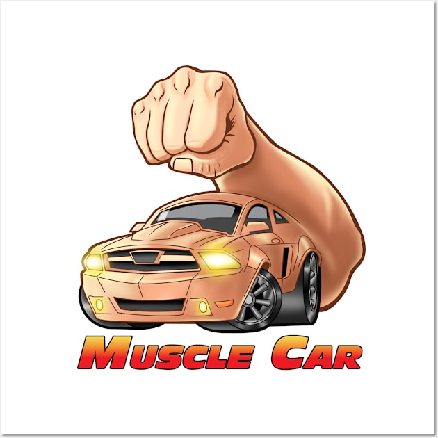 Muscle Car Wall Art by Pigeon585